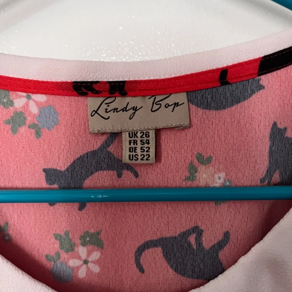 Lindy Bop cat Peter Pan top - Picture 3 of 3